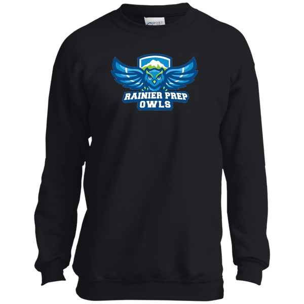 Rainier Prep Owls Youth Crewneck Sweatshirt